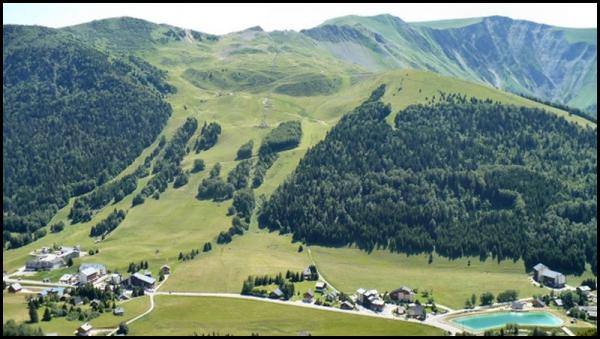 vue sur les pistes